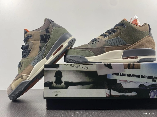 One Kick Jordan Retro Patchwork 3 DO1830-200 Air Camo 0716